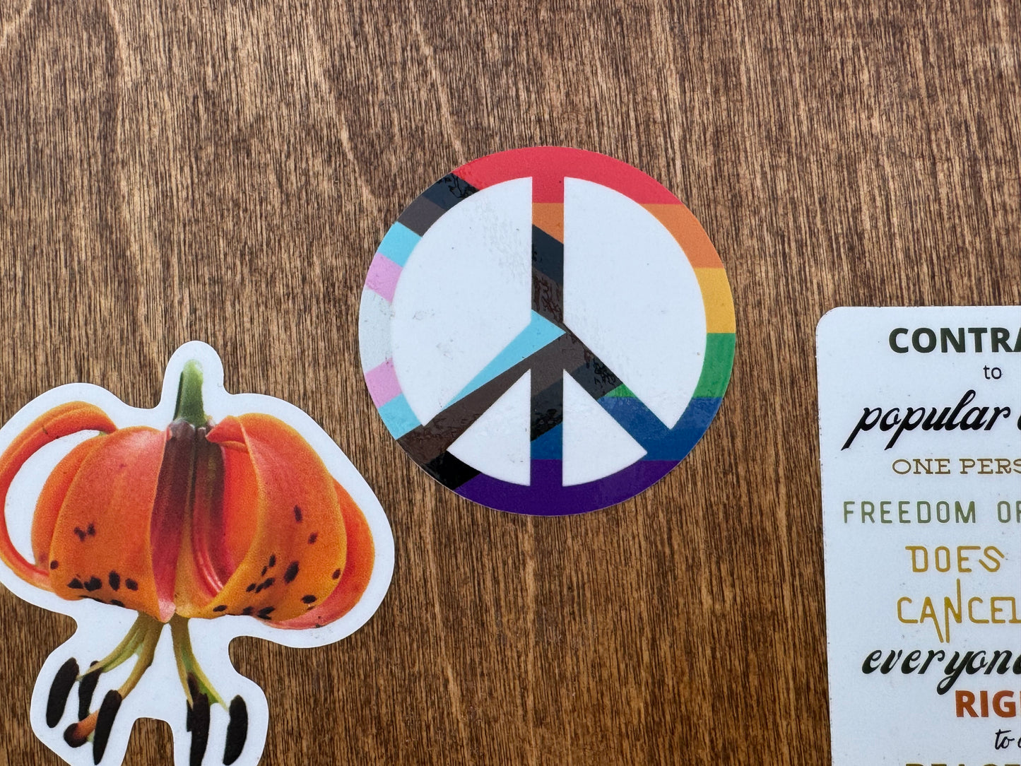 Pride Peace Sign Sticker