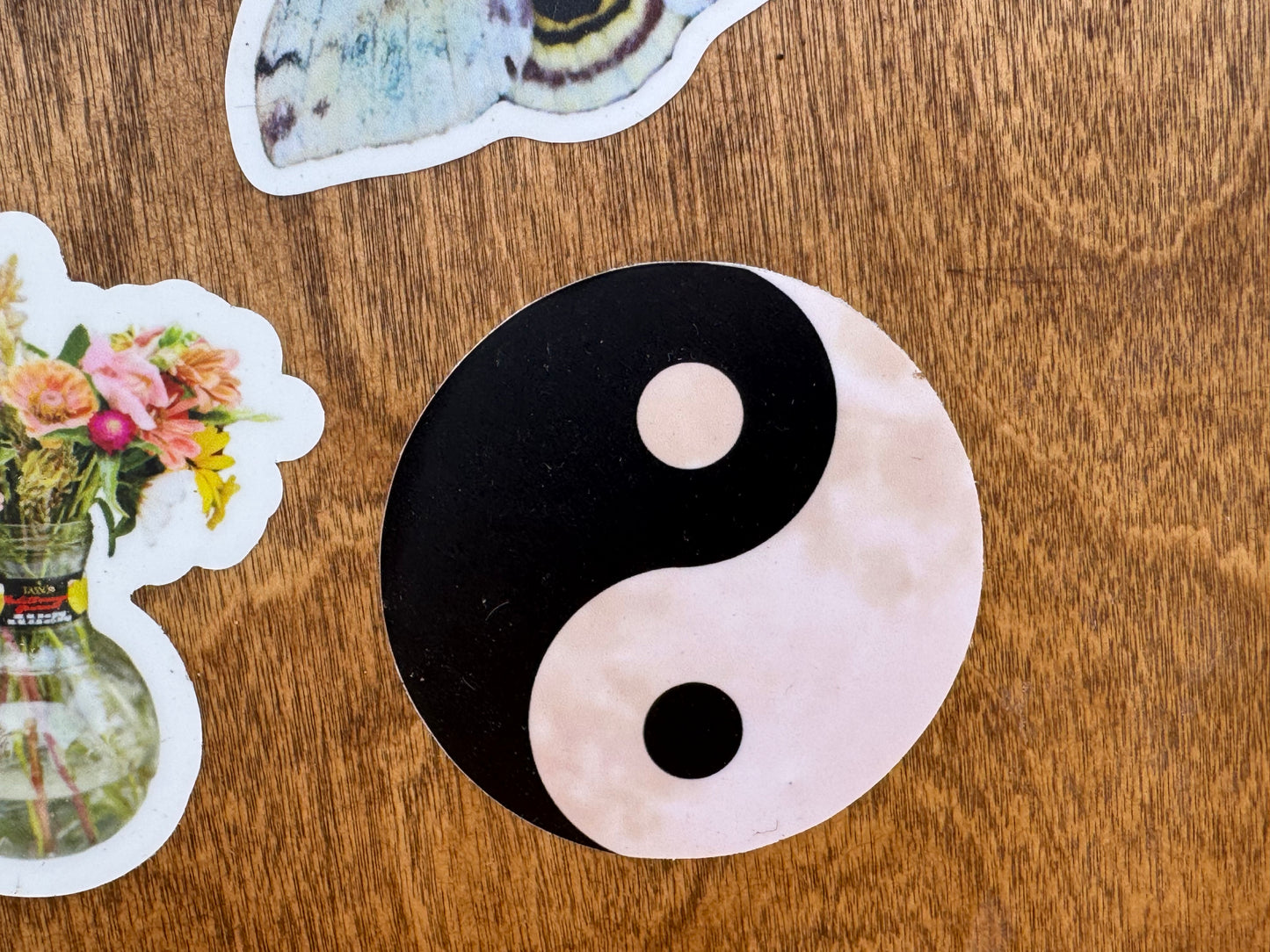 Yin Yang Moon Sticker