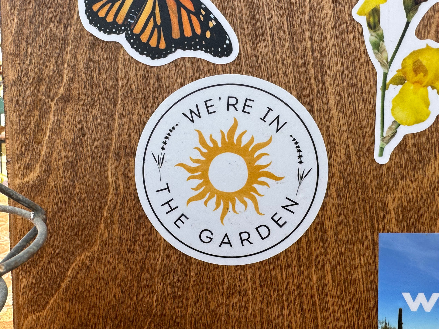 We're in the Garden Sticker