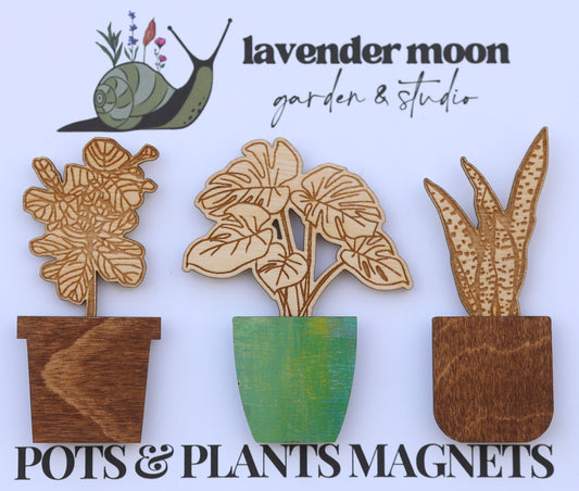 Pots + Plants Magnet Set