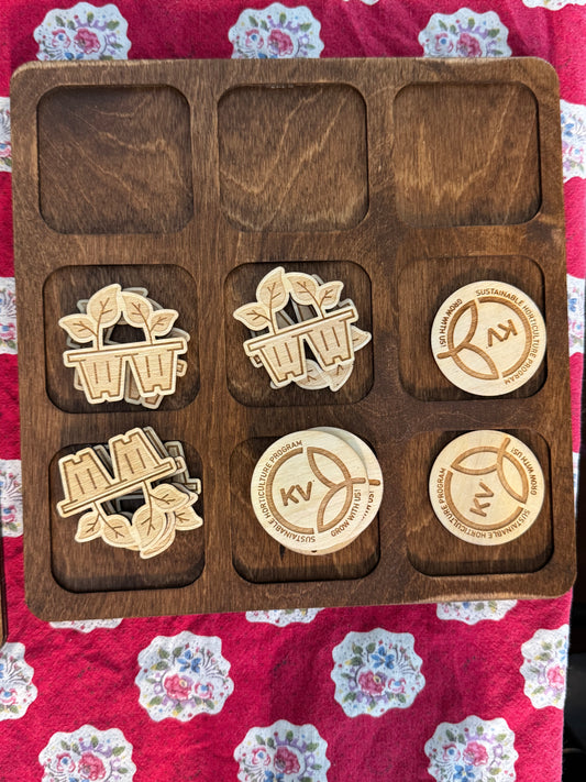 Custom 6" x 6" Tic Tac Toe Board
