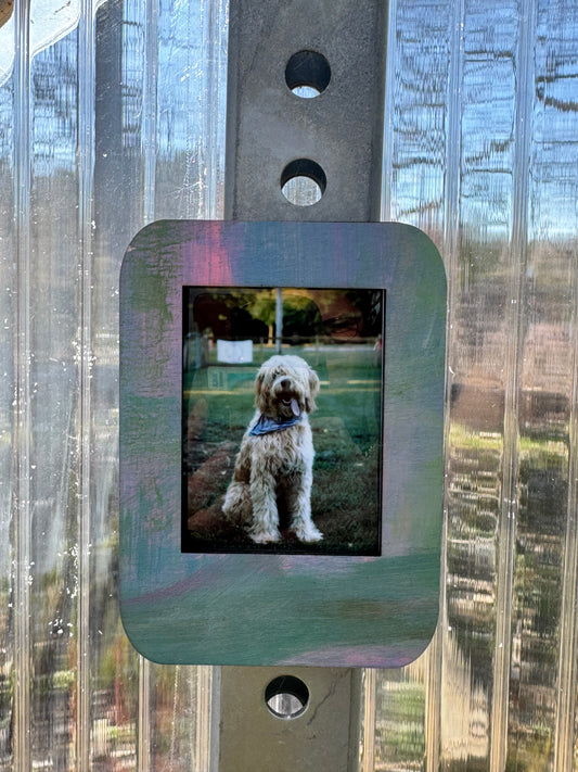 Painty Wood Instax Magnet Frame