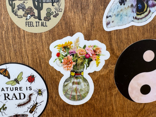 Bouquet in a Bottle Sticker