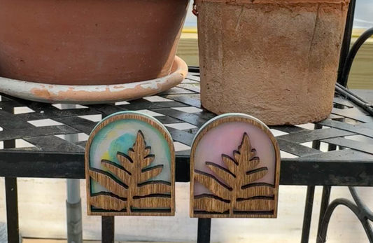 Mini Sensitive Fern Painty Back Magnet